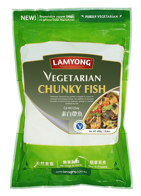 Lamyong Vegan Chunky Fish 600g - Click Image to Close