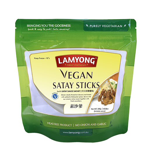 Lamyong Vegan Satay Sticks with satay sauce 280g