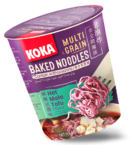 KOKA Cup Multigrain Noodles (Mala) 65g - Expiry date: 30/08/2024