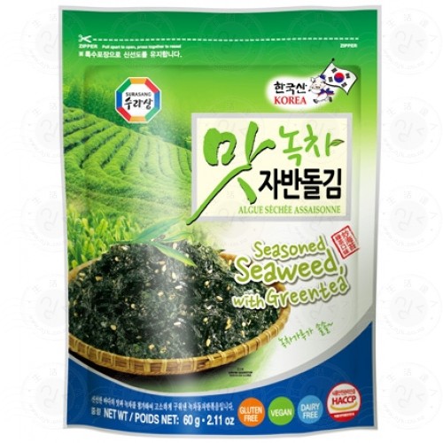 Seasoned Seaweed w Green Tea 60g [LOKS60/20] 3.60 Lamyong