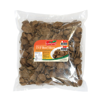 Lamyong Vegan TVP Beef Slices 1kg - Click Image to Close