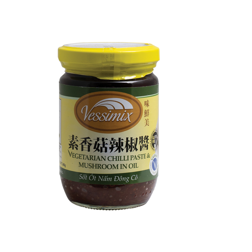 Vegetarian Chilli Paste and Mushroom in Oil